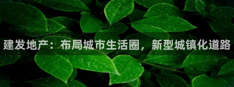 新宝5_测：建发地产：布局城市生活圈，新型城镇化道路