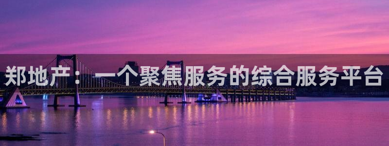 新宝5手机登录：郑地产：一个聚焦服务的综合服务平台