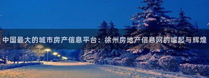 新宝5电脑登录网址：中国最大的城市房产信息平台：徐州房地产信