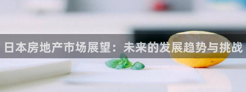 新宝5下载app：日本房地产市场展望：未来的发展趋势与挑战