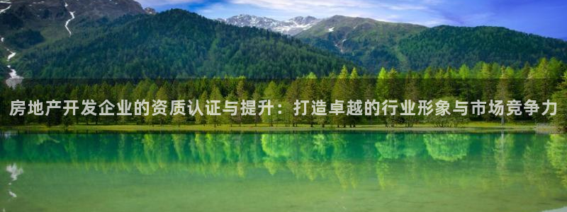 新宝5注册霸：房地产开发企业的资质认证与提升：打造卓越的行业