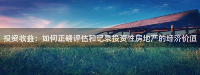 新宝5娱乐都：投资收益：如何正确评估和记录投资性房地产的经济
