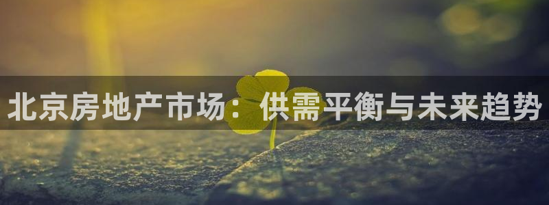 新宝5下载注册：北京房地产市场：供需平衡与未来趋势