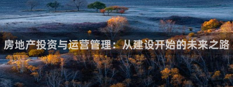 新宝5娱乐方：房地产投资与运营管理：从建设开始的未来之路