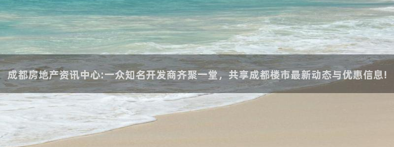 新宝cR一5：成都房地产资讯中心:一众知名开发商齐聚一堂，共