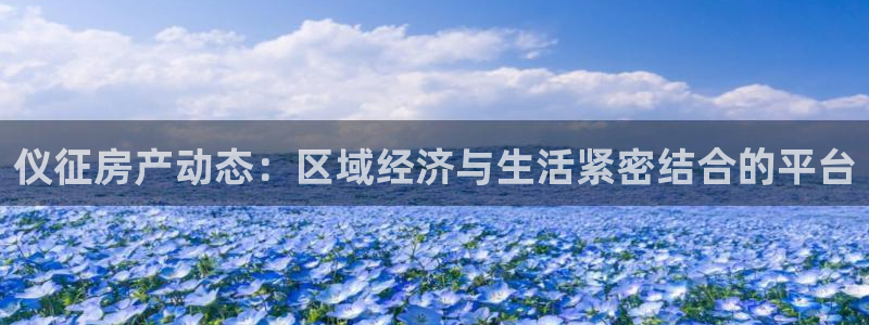 新宝5湫333 00：仪征房产动态：区域经济与生活紧密结合的