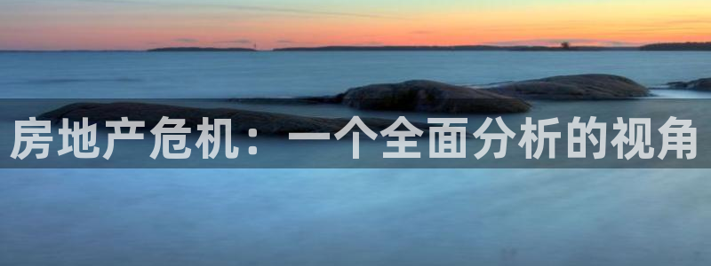 新宝5官网霸：房地产危机：一个全面分析的视角
