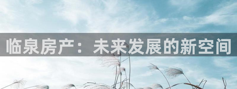 新宝5官网：临泉房产：未来发展的新空间