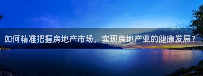 新宝注5册：如何精准把握房地产市场，实现房地产业的健康发展？
