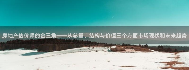 新宝5登陆地址：房地产估价师的金三角——从总量、结构与价值三